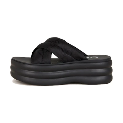 (W) Gucci GG Platform Slide 'Black'