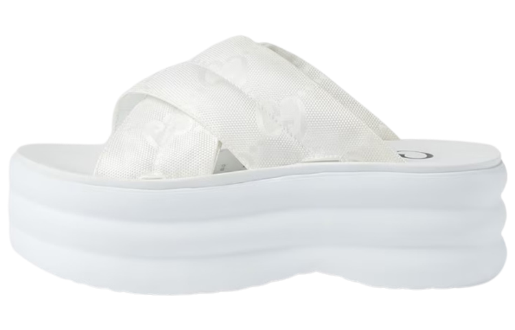 (Women) Gucci GG Platform Slide 'White' 738707-H9H00-9014
