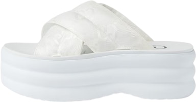(Women) Gucci GG Platform Slide 'White' 738707-H9H00-9014 (Women) Gucci GG Platform Slide 'White' 738707-H9H00-9014