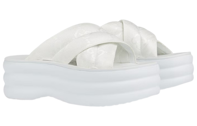 Order (W) Gucci GG Sandal Platform 'Putih' 738707-H9H00-9014