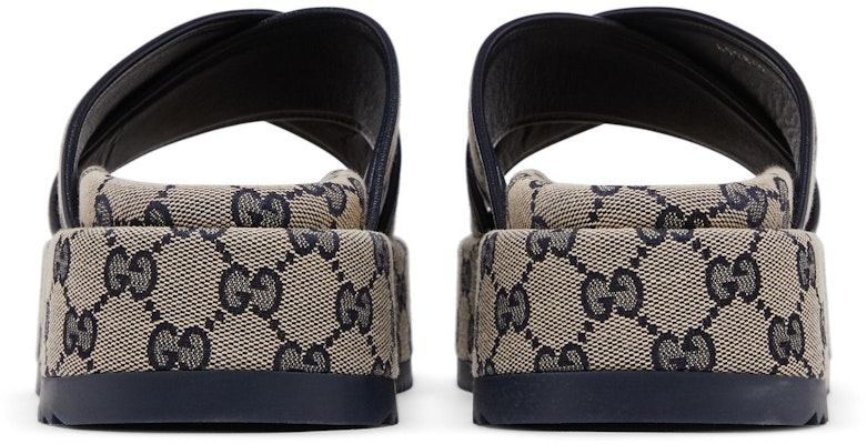 (Women) Gucci GG Platform Slide Sandal 'GG Motif - Beige Blue' 692842-H6320-4061 Details for (Women) Gucci GG Platform Slide Sandal 'GG Motif - Beige Blue' 692842-H6320-4061