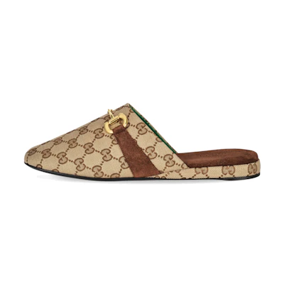 (W) Gucci GG Print Mules
