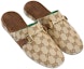 Shop (W) Gucci GG Cetakan Kasut Mules 601599-G1710-9773