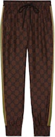 (Women) Gucci GG Print Silk Pants Brown 625005-XJCL5-2138 (Women) Gucci GG Print Silk Pants Brown 625005-XJCL5-2138