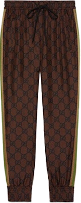 (W) Pantalones de Seda Gucci GG Print Marrón 625005-XJCL5-2138 Buy (W) Pantalones de Seda Gucci GG Print Marrón 625005-XJCL5-2138
