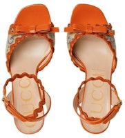 (W) Gucci Sandal Efek Rotan 'Oranye' 695190-UWB70-9691 Lookbook (W) Gucci Sandal Efek Rotan 'Oranye' 695190-UWB70-9691