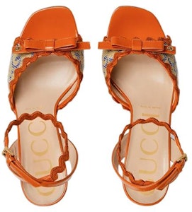 (W) 구찌 GG 라피아 슬라이드 (오렌지) 695190-UWB70-9691 Lookbook (W) 구찌 GG 라피아 슬라이드 (오렌지) 695190-UWB70-9691