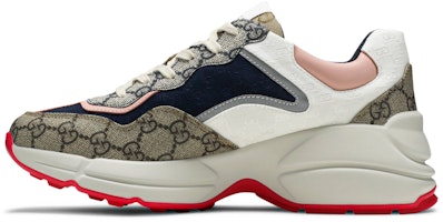 (W) Gucci GG Rhyton 'Beige Putih Merah Jambu' 620185-99WF0-4371 Lookbook (W) Gucci GG Rhyton 'Beige Putih Merah Jambu' 620185-99WF0-4371