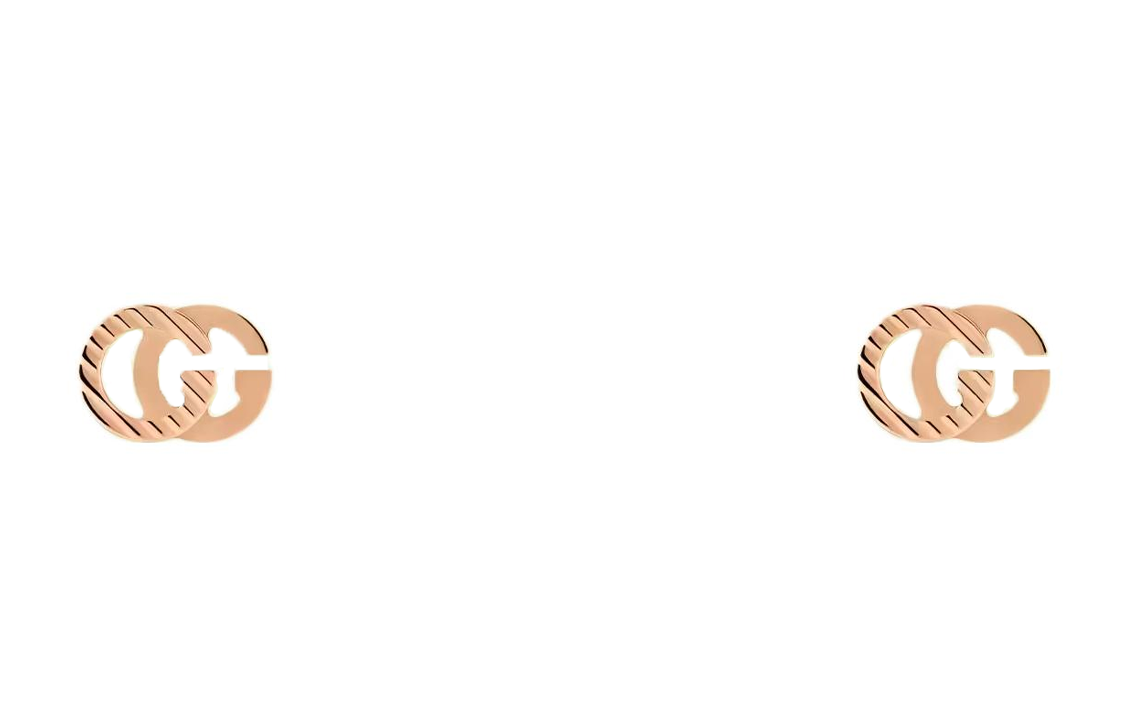 (Women) GUCCI GG Running 18K Rose Gold Double G Earrings for Women in Rose Gold. 652219-J8500-5702 圖 2