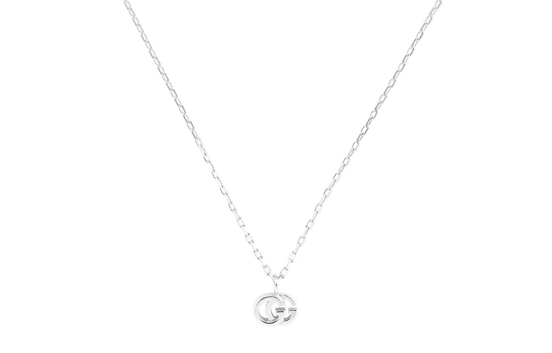 (Women) GUCCI GG Running 18k White Gold Necklace 481638-J8540-9066