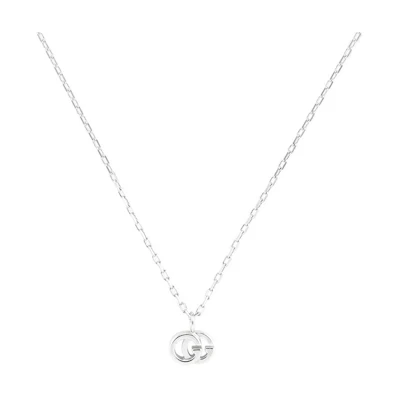 (Women) GUCCI GG Running 18k White Gold Necklace 481638-J8540-9066