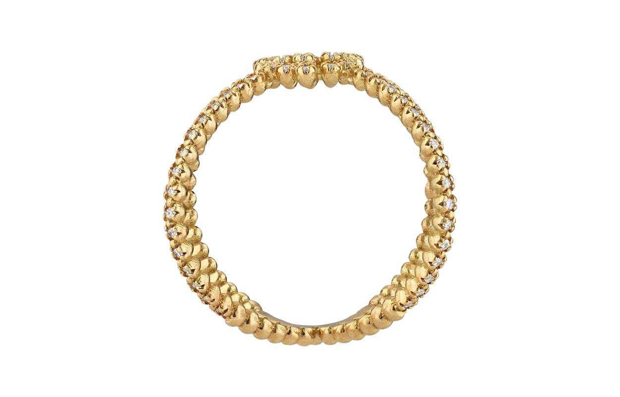 (Women) GUCCI GG Running Diamond X Ring  Gold. 581897-J8540-8000 圖 5