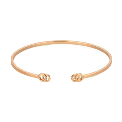 (Women) GUCCI GG Running Women’s 18K Rose Gold Bracelet Cuff in Rose Gold. 481663-J8500-5702