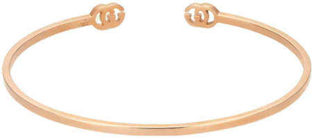 Shop (W) GUCCI GG Running Gelang Wanita 18K Rose Gold Cuff Emas Mawar. 481663-J8500-5702
