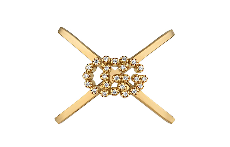 Order (W) Anillo GUCCI GG Running X Diamante Oro de 18k 582548-J8540-8000