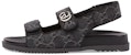 (W) Sandal Gucci Double G Denim 'Hitam' 771575-FACVP-8446