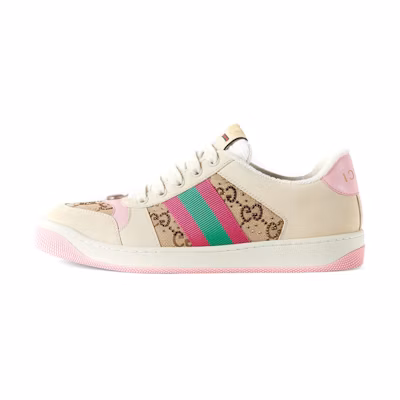 (W) Gucci GG Screener 'GG Canvas - Beige Pink'