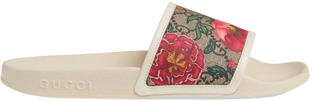 GUCCI 古馳 雙G 飾花卉 女款 拖鞋 白色 Order GUCCI 古馳 雙G 飾花卉 女款 拖鞋 白色
