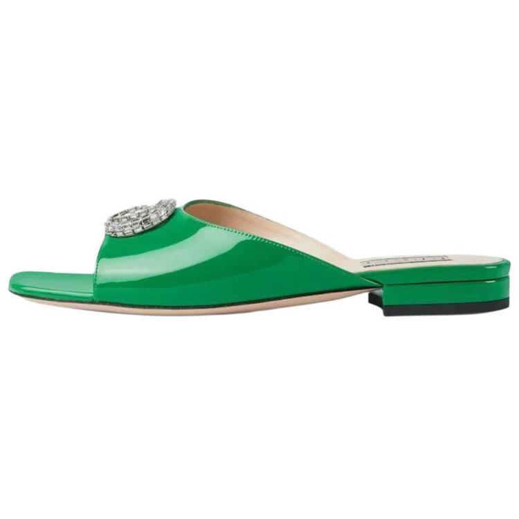 (Women) Gucci GG Slide 'Green' 771586-BNC00-3727