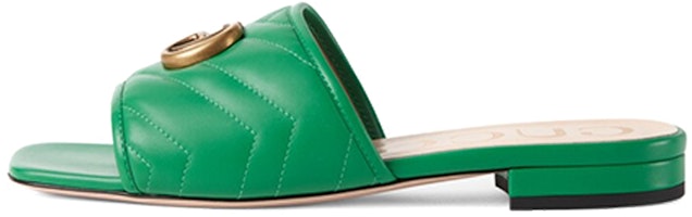 (Women) Gucci GG Slide 'Green Fashion' 627827-BKO60-3727 (Women) Gucci GG Slide 'Green Fashion' 627827-BKO60-3727