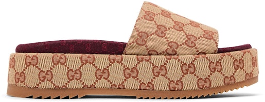 (Women) Gucci GG Slide Sandal 'Monogram - Beige Brick Red' 573018-KQW00-8366 (Women) Gucci GG Slide Sandal 'Monogram - Beige Brick Red' 573018-KQW00-8366