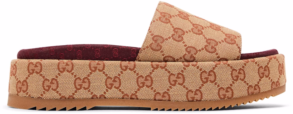 (Women) Gucci GG Slide Sandal 'Monogram - Beige Brick Red' 573018-KQW00-8366 Buy (Women) Gucci GG Slide Sandal 'Monogram - Beige Brick Red' 573018-KQW00-8366