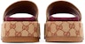 (W) Sandal Slide Gucci GG 'Monogram - Beige Bata Merah' 573018-KQW00-8366
