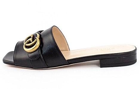 (W) グッチ GGスライドサンダル (黒革) 626742-C9D00-1000 Buy (W) グッチ GGスライドサンダル (黒革) 626742-C9D00-1000