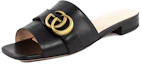 Shop (Women) Gucci GG Slide Sandal Black Leather 626742-C9D00-1000