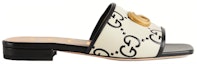 Order (W) Sandal Gucci GG Slide Kulit 'Hitam Putih' 677584-UM920-1193