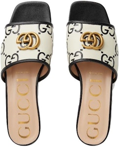 (W) Sandal Gucci GG Slide Kulit 'Hitam Putih' 677584-UM920-1193 Purchase (W) Sandal Gucci GG Slide Kulit 'Hitam Putih' 677584-UM920-1193