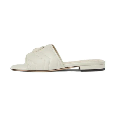 (W) Gucci GG Slides 'White'