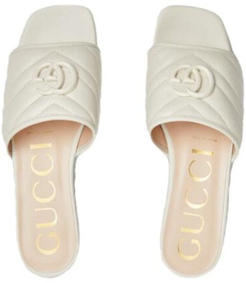 GUCCI古馳 露趾一字套穿 時尚涼拖 女款 米白色 Lookbook GUCCI古馳 露趾一字套穿 時尚涼拖 女款 米白色