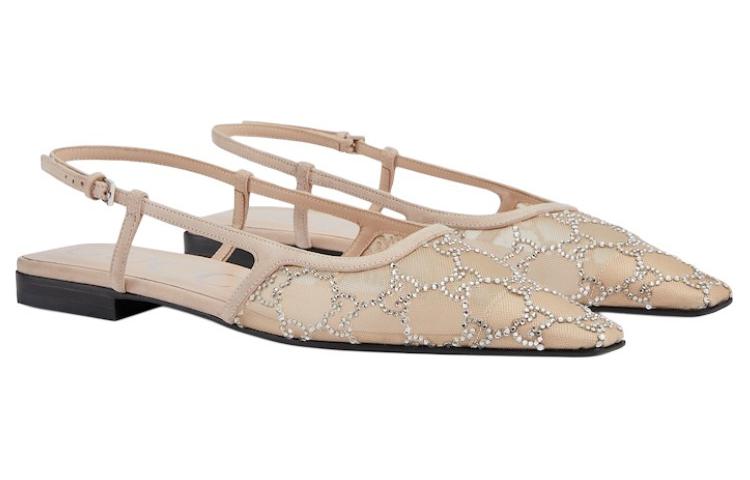 (W) Gucci GG Slingback Ballet Flat 'Rose Beige' 圖 3