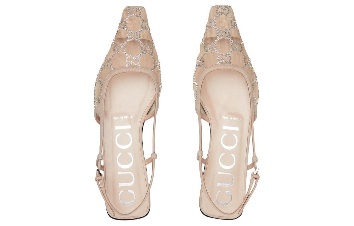 (W) Gucci GG Slingback Ballet Flat 'Rose Beige' 圖 4