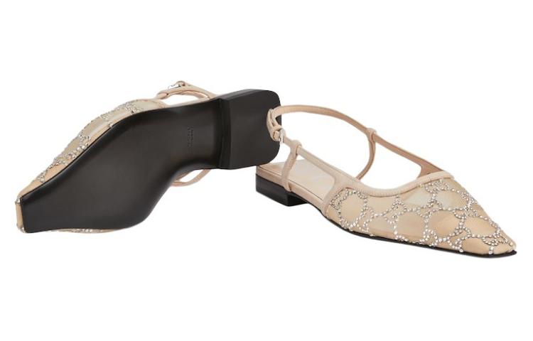 (W) Gucci GG Slingback Ballet Flat 'Rose Beige' 圖 6