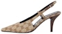 (W) Gucci GG SLINGBACK PUMP 'Beige' Beige Keseluruhan 女鞋 675420-KY980-9763