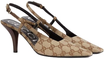 GUCCI古馳 Aria 布 露跟搭扣 時尚涼拖 3cm 女款 米色 Order GUCCI古馳 Aria 布 露跟搭扣 時尚涼拖 3cm 女款 米色