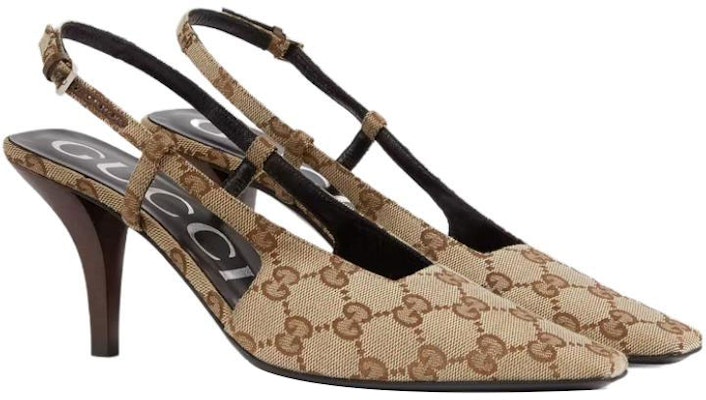 (W) Gucci GG SLINGBACK PUMP 'Beige' Beige Keseluruhan 女鞋 675420-KY980-9763 Order (W) Gucci GG SLINGBACK PUMP 'Beige' Beige Keseluruhan 女鞋 675420-KY980-9763