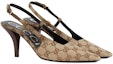 Order (W) Gucci GG SLINGBACK PUMP 'Beige' Beige Keseluruhan 女鞋 675420-KY980-9763