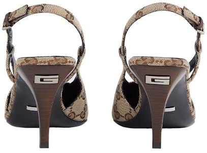 (W) 古驰 GG 米色露跟高跟鞋 675420-KY980-9763 Shop (W) 古驰 GG 米色露跟高跟鞋 675420-KY980-9763