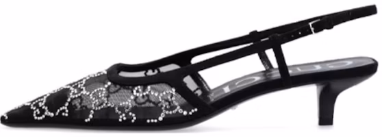 (Women) Gucci GG slingback pump 'Black' 675829-F13A0-1000 (Women) Gucci GG slingback pump 'Black' 675829-F13A0-1000