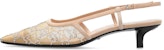 (W) Gucci GG Slingback Pump 'Rose Beige Mesh GG Kristal' 674668-F13A0-9960