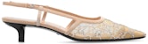 (W) Gucci GG Slingback Pump 'Rose Beige Mesh GG Kristal' 674668-F13A0-9960