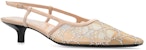 (W) Gucci GG Slingback Pump 'Rose Beige Mesh GG Kristal' 674668-F13A0-9960