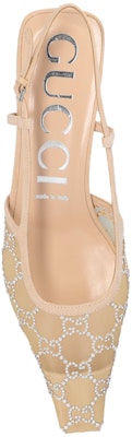 (Women) Gucci GG slingback pump 'Rose Beige mesh GG crystals' 674668-F13A0-9960 Purchase (Women) Gucci GG slingback pump 'Rose Beige mesh GG crystals' 674668-F13A0-9960