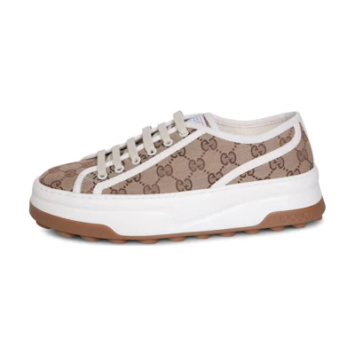 (W) Gucci GG Sneaker 'Interlocking G - Beige'