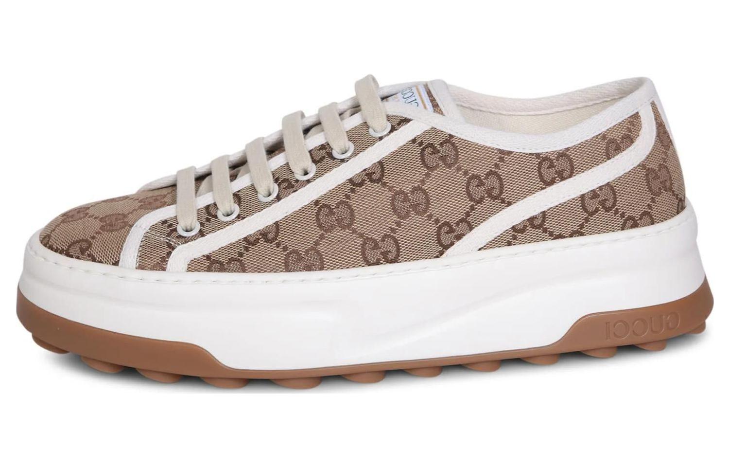 (Women) Gucci GG Sneaker 'Interlocking G - Beige' 746766-20Q20-9745