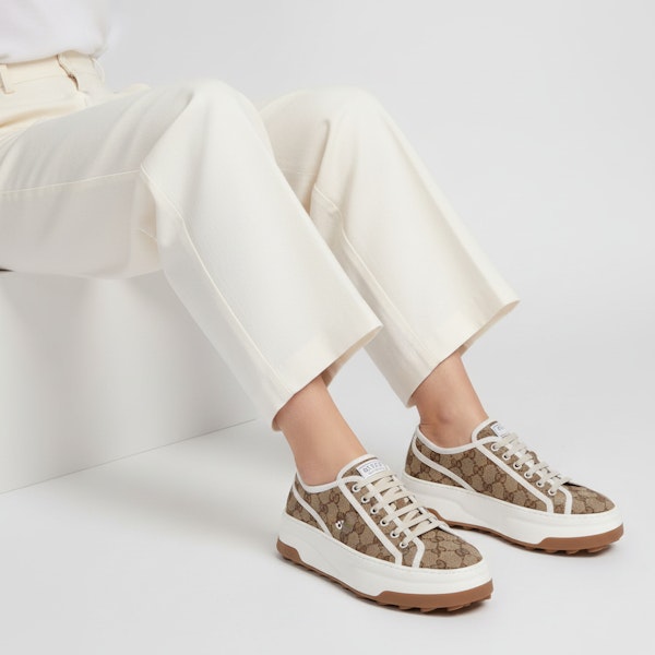 (W) Gucci GG Sneaker 'Interlocking G - Beige' Beige 746766-20Q20-9745 Order (W) Gucci GG Sneaker 'Interlocking G - Beige' Beige 746766-20Q20-9745