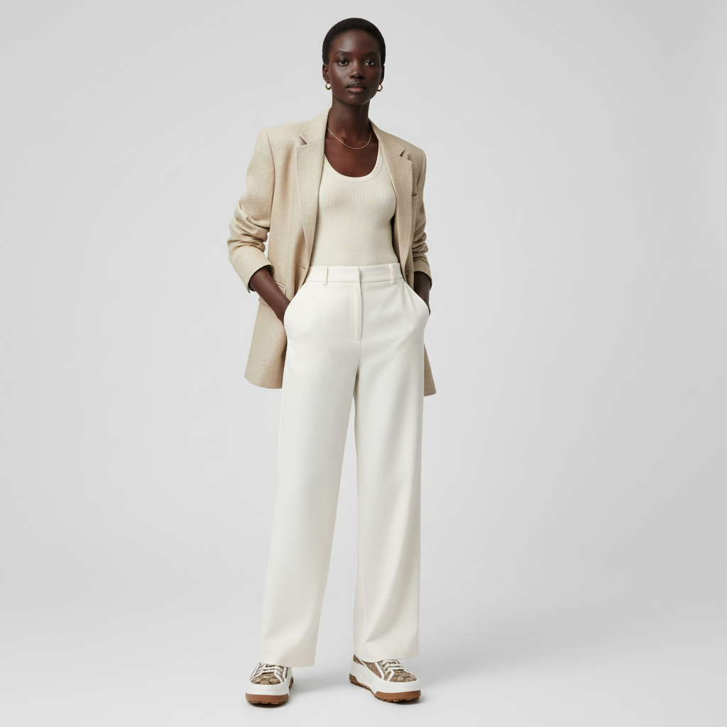 Lookbook (W) Gucci GG Sneaker 'Interlocking G - Beige' Beige 746766-20Q20-9745